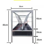 양 염소사료통 축사 농장 대용량 간편 스텐 가축 방수 목장 급식기 먹이함