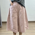 스윗트리 통 와이드 7부 A라인 밴딩 팬츠 j1052