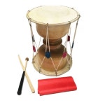 사물놀이 장구 연습용 취미 풍물놀이 북 난타 타악기 민요 난 지름 35 cm 길이 40 cm 실크 드럼 스틱