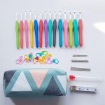 코바늘 뜨개질 14종 세트 뜨개도구 뜨개바늘 뜨개부자재