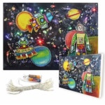 뚝딱공작소 LED 우주 캔버스 액자 만들기 1인용 세트 어린이집 유치원 만들기교구 재료