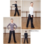 슈퍼스타 시리즈 라틴 모던 볼룸 댄스 프로페셔널 엘라스틱 크리스탈 코튼 남성용 셔츠 Sbs Small G5008