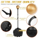 리플렉스 스피드백 골든볼 펀칭백 프리 스탠딩 복싱 세트 높이 조절 스프링 강력 내구성 스트레스