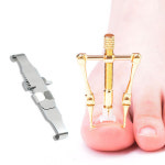 에이치앤비인터내셔널 헬스발란스 발톱교정기 내성발톱 교정기 세트 조절형 와이드실버형 M사이즈 21-24mm 1개