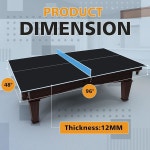 당구대와 당구대용 네트 세트가 89피트 중형 탁구 컨버전 탑 실내 게임용 접이식 휴대용 보호용 폼 패딩