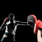 복싱 커브드 포커스 펀칭 미트- 가죽 트레이닝 핸드 패드 조절 스트랩이 가라테 무에타이 장갑