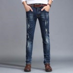 자체브랜드 신델 수입 남성 데님 구멍 자수 청바지h1365 사이즈 38