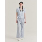 벤시몽 22HS GINGHAM BANDING PANTS blue9217