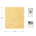 양가죽 목장 천연 울 휠체어 시트 패드 꼬리뼈용 쿠션 좌골반석 피부 자극 불편함 허리 사무용 의자 쿠션으로 적합 미국산