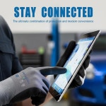 프로메딕스 P 니트릴 코팅 작업 장갑 마이크로폼 안전 장갑 남성용 솔기 없는 니트 나일론 스판덱스 그립 Small 12 Pairs