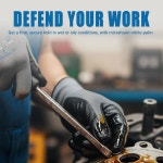 프로메딕스 P 니트릴 코팅 작업 장갑 마이크로폼 안전 장갑 남성용 솔기 없는 니트 나일론 스판덱스 그립 Small 12 Pairs