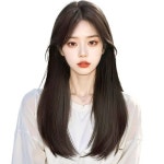 정수리 똑딱이 가발 여성 볼륨업 인모 부분가발