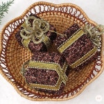 에이치와이 HY 트리 오너먼트 초코브라운 선물상자 03 3개입 크리스마스장식품 크리스마스트리소품