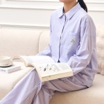 모던하우스 모던하우스 위캔드 60수 면 100 슬림스트라이프 파자마 세트 코랄블루 L FS2125025