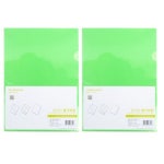 주식회사청운 칼라칩 L홀더 A4 초록색 40개