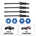 1 18 화강암 GROM 1 14 모하비용 조립식 차동 장치 CVD 샤프트 도그본 조인트 유니버설 액슬 세트 ARRMA 2S GROM용 액세서리 J-035
