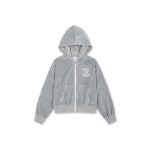 탑텐키즈 탑텐키즈 탑텐키즈 여아 벨로아 크롭 후드집업 MKF4TC2202