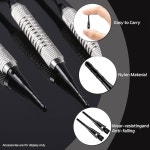 사이라이프 다트 소프트 팁 2BA 스레드 팁 포인트 200팩 플라스틱 포인트 세트 액세서리