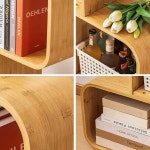 모듈책장 장식 우드 인테리어 아이방 목재선반 서재 1단 커브드 S형 책장