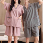 숯가마 찜질복 사우나 단체복 긴팔 마사지복 한의원 한증막 황토 찜질방