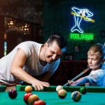 게임룸 당구장 벽 장식을 위한 차고 표지판 애저 그린 컬러 네온 바 라이트 펍 클럽 장식 5V USB 전원 공급 장치 Karaoke