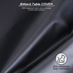 파티킬 7피트 당구대 테이블 커버 방수 실외 420D 폴리에스터 방진 햇빛 파티오 스누커 당구대 7 feet