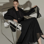 딘트 스카프 패드 자켓 j2882