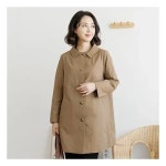 조이마담 모던 이중카라 코트 J3367