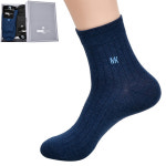 미치코런던 심플 골지 디자인 신사 중목 양말 정장 남성 남자 데일리 긴목 요일