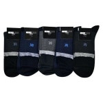 미치코런던 실켓 발목 배색라인 신사 중목 양말 5켤레