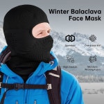남성용 보택 스키 마스크 추운 날씨 스키 오토바이용 원피스 니트 통기성 발라클라바 보온 마스크
