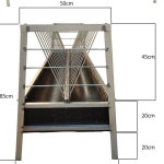 염소먹이통 양 목장 여물 너비0 65m 사료 길이1m 높이0 85m 식수 밥통 염소 급여기 1 1미터 구유 개별지역