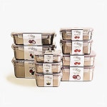 밀폐통 3L 사각 학교 정리 사무실 304 냉장고 9호 반찬통 스텐 2WCF31598I