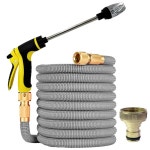 연질관 정원 물 호스 확장형 이중 금속 커넥터 고압 PVC 릴 매직 워터 파이프 농장 관개 세차