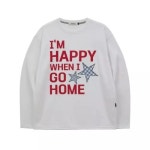 YK 와이케이 I AM HAPPY 롱슬리브 티셔츠 1863897