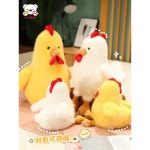 닭인형 이상적인 장식 박제 인형 귀여운 봉제 농장 선물 선물용 부활절 닭 달걀