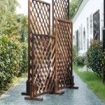 정원 나무 파티션 사선 부식방지 마당 격자 울타리 펜스 테라스 격자무늬