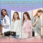 곤디안 4사이즈 플랫 지갑 체인 스트랩 크로스바디 백 교체 금속 버클 47 2 31 5 15 7 7 9 7 9 Inches Bright