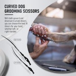 퍼플 드래곤 개 그루밍 가위 세트 - 청커 스트레이트 업 앤 다운 커브드 빗 개와 고양이를 위한 조절 가능한 나사가 7 Chunker Set