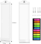 컴퓨터용 모니터 메모 보드 2개 사무용 책상 액세서리 다기능 아크릴 화면 메시지 알림 패드 책상용 사이드 패널 휴대폰 홀더 정리함 스티커