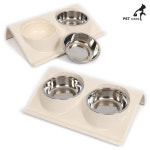 강아지 급수기 힐링식사대 애완견 급수 순면 수조식탁