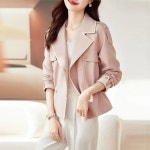 패션고리 여성 카라넥 데일리 트렌치 자켓 H1048