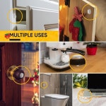 128개의 투명 캐비닛 도어 범퍼 - 서랍 젖은 패드 찬장 도마 유리 상판 액자용 1 2 자가 접착 고무 스토퍼 벨락스 Clear 64 Pcs