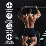남녀용 라이크피트니스 웨이트 팅 훅 페어 - 두꺼운 손목 패딩 파워 팅 어깨 으쓱 줄 데들 트를 위한 그립 헬스장 운동을 풀업 스트랩