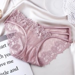 여성용 레이스 끈 삼각 펀칭 망사 컴포트 팬티 Women s Underpants 뉴타임즈 M