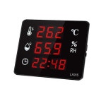 제이라프 기록계 1 부착형 온습도계 경보기 창고 온실 습도계 온도계 비닐하우스 벽걸이 온도 고온 9 Lx915 A타입 프로브 내장