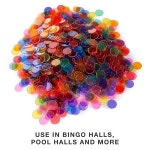 로얄 빙고 성인 시니어 가족을 위한 빙고 게임 세트 공급 - 칩 1000개 카드 100개 점보 덱의 통화