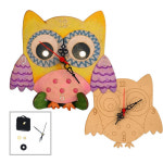 리브로스 부엉이 DIY 시계만들기 색칠 미술 재료 무브먼트포함