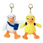 열쇠고리 안경 오리 인형 키링 2개