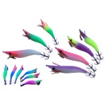 엔에이치코리아 NH코리아 2 2호 소프트 스킨 에기 한치 갑오징어 주꾸미 채비 두족류 전용 UV 축광바디 마초피싱 마초에기 SF06 레드그린 1개